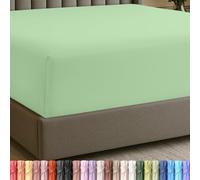 Utopia Bedding Drap-Housse Queen à Poches Profondes, Convient aux Matelas jusqu'à 53,3 cm, résistant au rétrécissement et à la décoloration, Facile d'entretien, 1 Drap-Housse à Poches Profondes