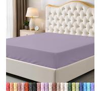 Utopia Bedding Drap-Housse Queen Size en Microfibre Douce, Poches Profondes, résistant au rétrécissement et à la décoloration, Facile d'entretien, 1 Seul Drap-Housse (Lavande)