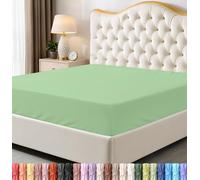 Utopia Bedding Drap-Housse Queen Size en Microfibre Douce, Poches Profondes, résistant au rétrécissement et à la décoloration, Facile d'entretien, 1 Seul Drap-Housse (Vert Sauge)