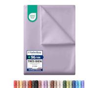 Utopia Bedding - Drap Plat sans élastique - 225 x 255 cm - Certifié Oeko-TEX - Polyester brossé Doux - Microfibre - Drap Plat - Lavande