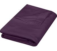 Utopia Bedding Drap Plat - Tissu en Microfibre brossée Douce - Drap de Dessus résistant au rétrécissement et à la décoloration, Facile d'entretien, 1 Seul Drap Plat (Grand lit, Violet)