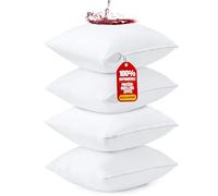 Utopia Bedding Housse Coussin 65 x 65 cm - Lot De 4 - Imperméables avec Fermeture Eclair - Housse de Coussin Anti Punaises De Lit