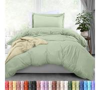 Utopia Bedding Housse de Couette 2 pièces avec Fermeture éclair pour lit Simple - 1 Housse de Couette avec Fermeture éclair - 172,7 x 228,6 cm (lit Simple/lit Simple XL, Sauge)