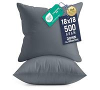 Utopia Bedding Lot de 2 Coussins décoratifs d'intérieur - 45,7 x 45,7 cm - pour lit et canapé
