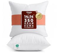 Utopia Bedding Lot de 2 Coussins décoratifs d'intérieur - Blancs - 35,6 x 35,6 cm