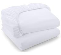 Utopia Bedding Lot de 2 Drap Housse - Full - Coupes de 35 cm pour Matelas épais - Microfibre brossée