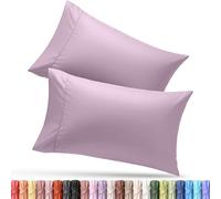 Utopia Bedding Lot de 2 taies d’Oreiller en Tissu Microfibre brossé Doux, Parfait pour hôpitaux, hôtels, Chambres d'hôtes, certifié Oeko-TEX, 51 x 102 cm (lit King-Size, Lavande)