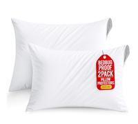 Utopia Bedding Lot de 2 taies d'oreiller imperméables à Fermeture éclair de Petite Taille, Anti-punaises de lit, 33 x 45 cm, Blanches