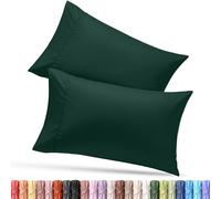 Utopia Bedding Lot de 2 taies d'oreiller pour très grand lit - Fermeture à rabat - Tissu en microfibre brossée - Housses résistantes au rétrécissement et à la décoloration, 50,8 x 101,6 cm (très grand