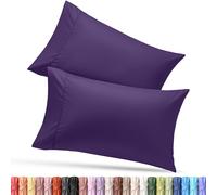 Utopia Bedding Lot de 2 taies d'oreiller Queen - Fermeture à Rabat - Tissu en Microfibre brossée Douce - Housses résistantes au rétrécissement et à la décoloration, 50,8 x 76,2 cm (Grand lit, Plante