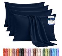 Utopia Bedding - Lot de 4 taies d'oreiller - 50 x 75 cm - Oeko-TEX - Microfibre brossée, 100% Polyester, avec Fermeture enveloppe (Oreiller Non Inclus), taie d'oreiller Seule - Marine