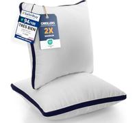 Utopia Bedding Oreillers 50x50 cm Lot de 2, Doux, Bleu Marine | Garnissage en Fibres Creuses 3D, Confort pour le Sommeil, Housse Douce et Respirante, Entretien Facile