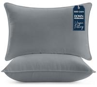 Utopia Bedding Oreillers 50x70cm Lot de 2, Coussins de Lit Gris