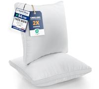 Utopia Bedding Oreillers 60 x 60 cm (2 Pièces), Rembourrage en Fibres Creuses Vierges 3D, Oreiller Doux et Facile à Entretenir (Blanc)