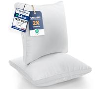 Utopia Bedding Oreillers 65x65 cm Lot de 2, Doux, Blanc | Garnissage en Fibres Creuses 3D, Confort pour le Sommeil, Housse Douce et Respirante, Entretien Facile