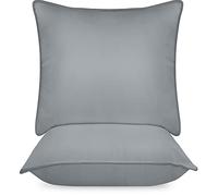 Utopia Bedding Oreillers 65x65cm Lot de 2, Coussins de Lit Gris