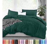 Utopia Bedding - Parure de lit 3 pièces avec Fermeture éclair pour lit King-Size - 1 Housse de Couette avec 2 Housses de Coussin - en Microfibre brossée Ultra Douce, 264 x 228 cm (pour lit King-Size,