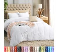 Utopia Bedding Parure de lit légère avec taies d'oreiller de 50 x 65 cm et 220 x 220 cm - Microfibre de Polyester Douce (Blanc)