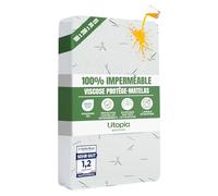 Utopia Bedding Protège Matelas 180 x 200 x 30 cm Imperméable, Viscose de Premium Alèse Drap Housse, Certifié Oeko-Tex, Matelas Couvre, Respirant, Élastique Tout Autou