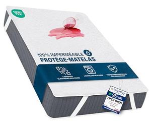 Utopia Bedding Protège Matelas 90 x 190 cm Imperméable, 4 Coins Elastiques, Certifié Oeko TEX, Alèse Drap Housse, Matelas Couvre, Respirant