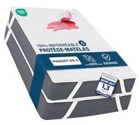 Utopia Bedding Protège Matelas 90 x 200 Imperméable cm (Paquet de 2), 4 Coins Elastiques, Certifié Oeko TEX, Alèse Drap Housse, Matelas Couvre, Respirant
