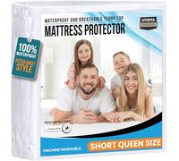Utopia Bedding Protège-Matelas imperméable de qualité supérieure en Tissu éponge 200 g/m² avec Poches Extensibles pour lit Queen Size - Blanc