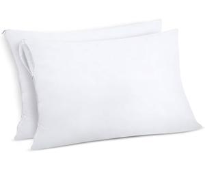 Utopia Bedding Protège Oreiller 60x60 cm (Lot de 2) Imperméable avec Fermeture Éclair, Housse Oreiller, Certifié Oeko-TEX Taie Oreiller
