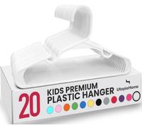 Utopia Home Lot de 20 cintres de Placard en Plastique pour vêtements d’Enfants et de bébés, Usage Quotidien Standard, 29 cm (Blanc)
