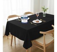 Utopia Kitchen Nappe Rectangulaire - 150 x 300 cm (Paquet de 1, Noir) Lavable en Machine Housse de Table pour Les Fêtes, Les événements, Les Mariages et Les Restaurants (59 x 118 Pouces)
