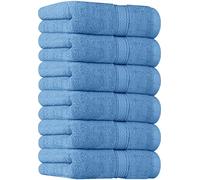 Utopia Towels-(Lot de 6 Essuie Mains de Qualité Supérieure, 41 x 71 CM 100% Coton filé, Ultra Doux et très Absorbant pour la Salle de Bain, Le Gymnase, la Douche, l'hôtel et Le Spa (Bleu électrique)