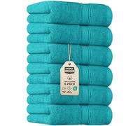 Utopia Towels - Lot de 6 Essuie Mains de Qualité Supérieure, (41 x 71 CM) 100% Coton filé, Ultra Doux et très Absorbant pour la Salle de Bain, Le Gymnase, la Douche, l'hôtel et Le Spa (Turquoise)