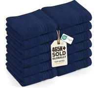 Utopia Towels - Lot de Serviettes de Luxe 30 x 30 CM Bleu Marine - Serviettes de Toilette et Gants de Toilette en Flanelle très absorbants (Lot de 12)