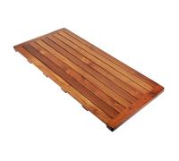 Utoplike Tapis de Bain en Teck, Caillebotis Douche en Bois(102 x 46 cm) | Grand Tapis de Douche en Bois Extra Large pour Salle de Bain, Spa Maison ou Extérieur