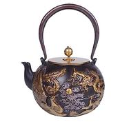 UTOQIA Théière Japonaise 1.2L/1200ML en Fonte - Bouilloire Peinte À La Main pour Décoration de Maison ou de Cuisine