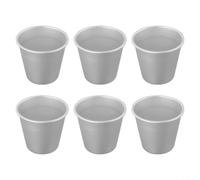 UTTASU 6 moules à gâteau en aluminium pour pudding crème de 7 cm à | Surface spéciale pour un retrait facile, ne colle pas, idéal pour les puddings, crèmes et desserts délicats