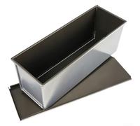 UTTASU Caisse à Pain Perforée pour Circulation d'Air(750g) | Revêtement antiadhésif , démoulage effort, pour surface lisse, pour idéal pain et cakes, inclut couvercle