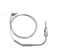 UTTASU EGT Capteur de température thermocouple type K pour moteur température des gaz d'échappement, sonde en acier inoxydable 5 mm, câble 100-500 cm, filetage 1/8" NPT, -100 à 1250 °C