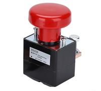 UTTASU Interrupteur d'arrêt d'urgence pour chariot élévateur 125 A CC Disjoncteur autonome 2NO+1NC Bouton d'arrêt d'urgence Industriel IP54 Protection (250 A)