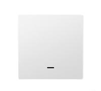 UTTASU Interrupteur mural Wi-Fi intelligent 1 Gang Panneau tactile en verre pour commande vocale et télécommande par application avec fonction de calendrier Protection contre les surcharges AC90-250 V