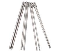 UTTASU Jeu d'embouts de tournevis Torx 200 mm Tête magnétique creuse T8-T40 Tige hexagonale (1/4") pour tournevis électrique et pneumatique, acier allié, antirouille