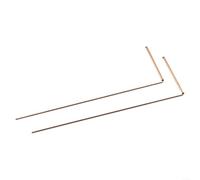 UTTASU Kit de canne à pêche en cuivre pur pour 2 personnes avec pendule et tapis de divination, instrument précis pour le passage de la canne, la recherche d'eau et la localisation des métaux