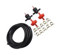 UTTASU Kit de tuyau de carburant de 2,1 m avec 1/4" ID et 3/8" OD pour tondeuse à gazon, tracteur et souffleuse à neige Craftsman, Troy-Bilt, Honda, Tecumseh avec 10 colliers de serrage et 2 valves