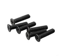 UTTASU Lot de 6 vis filetées à gauche M5M6 22 mm pour adaptateur de tige de mandrin de perceuse, construction métallique (M5 x 22 mm)