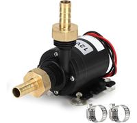 UTTASU Pompe submersible CC 12 V 800 l/h, silencieuse, < 35 dB, pour bassin solaire, aquarium, fontaine, bassin à poissons, circuit d'eau 19 W, hauteur de refoulement 5 m