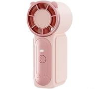 UTTASU Pour mini ventilateur portatif, rechargeable par USB, avec refroidissement turbo, 5 niveaux, compact pour voyage, camping, bureau, extérieur (500 rose)