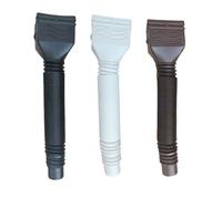 UTTASU Rallonge de tuyau de descente flexible de 50,8 à 150,9 cm, connecteur de drainage rétractable pour tuyau de descente de gouttière, blanc/noir/marron