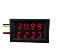UTTASU Testeur de tension et de courant avec 4 chiffres | Double affichage LED ; compensation automatique ; mode multifonction