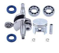UTTASU Vilebrequin avec roulement 37 mm piston 8 mm boulon pour tronçonneuse Stihl MS170 MS017 pièce de rechange 1130 030 0401 avec joints et anneaux de sécurité