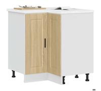 UU NEW*Commode cuisine Moderne - Armoire d'angle de cuisine Porto - chêne sonoma - bois d'ingénierie Neu7515948