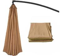 UUDQCD Toile De Rechange Pour Parasol,Toile Parasol 3x3/2.7m/2m 8 Baleines 6 Baleines Toile De Rechange Pour Parasol,Kaki